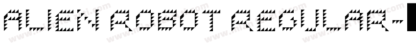 Alien Robot Regular字体转换